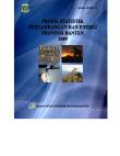 Profil Statistik Pertambangan Dan Energi Provinsi Banten 2009